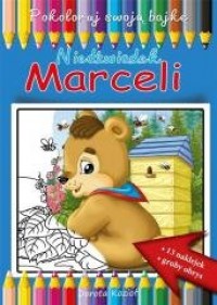 Niedźwiadek Marceli - kolorowanka - okładka książki
