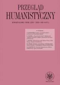 Przegląd Humanistyczny 4(471)/2020 - okładka książki