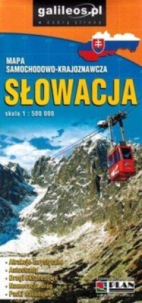 Słowacja 1:500 000. Mapa samochodowo-krajoznawcza - okładka książki