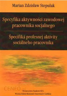 Specyfika aktywności zawodowej - okładka książki