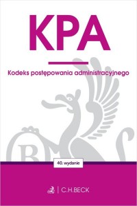 KPA. Kodeks postępowania administracyjnego - okładka książki