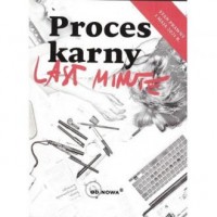 Last Minute Proces Karny 2021 - - okładka książki