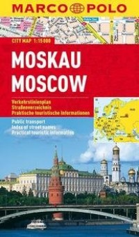Moskau Moscow Marco Polo City map - okładka książki