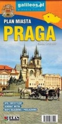 Praga plan miasta 1:10 000 - okładka książki