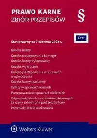 Prawo karne Zbiór przepisów w.61/2021. - okładka książki