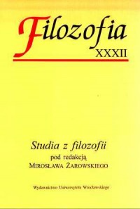 Filozofia XXXII. Studia z filozofii - okładka książki