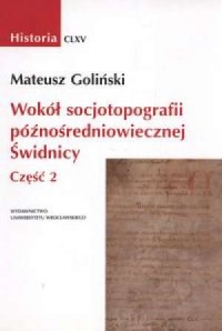 Historia CLXV. Wokół socjotopografii - okładka książki