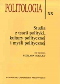 Politologia XX. Studia z teorii - okładka książki