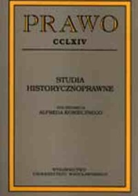 Prawo CCLXIV. Studia historycznoprawne - okładka książki