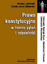 Prawo konstytucyjne w formie pytań - okładka książki