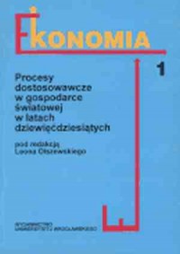 Procesy dostosowawcze w gospodarce - okładka książki