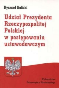 Udział Prezydenta Rzeczypospolitej - okładka książki