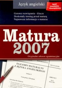 Matura 2007. Język angielski - okładka podręcznika