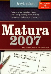 Matura 2007. Język polski - okładka podręcznika