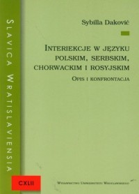 Slavica Wratislaviensia. Interiekcje - okładka książki