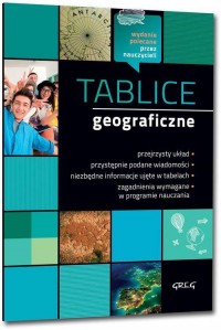 Tablice geograficzne - okładka podręcznika