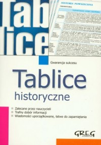 Tablice historyczne - okładka podręcznika