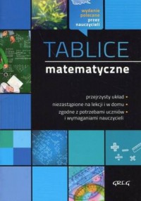 Tablice matematyczne - okładka podręcznika