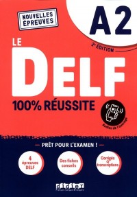 DELF 100% Reussite A2 + zawartość - okładka podręcznika