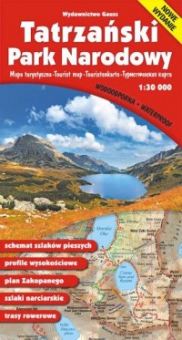 Mapa Tatrzański Park Narodowy (foliowane) - okładka książki