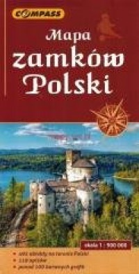 Mapa turystyczna zamków Polski - okładka książki