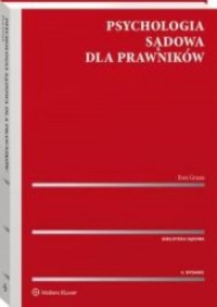 Psychologia sądowa dla prawników - okładka książki