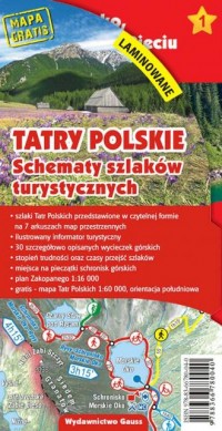 Tatry Polskie. Schematy szlaków - okładka książki