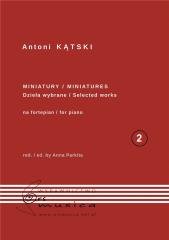 Antoni Kątski Miniatury na fortepian. - okładka książki