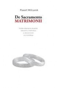De Sacramento Matrimonii - okładka książki