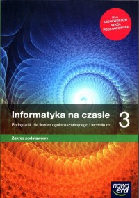 Informatyka LO 3 Na czasie. Podręcznik. - okładka podręcznika