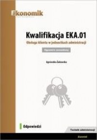 Kwalifikacja EKA.01. Obsługa klienta - okładka podręcznika