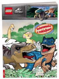 Lego Jurassic World. Kolorowanka - okładka książki