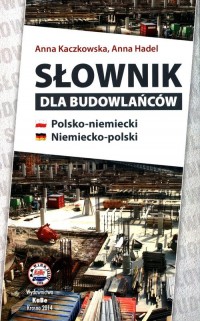 Słownik dla budowlańców polsko-niemiecki - okładka książki