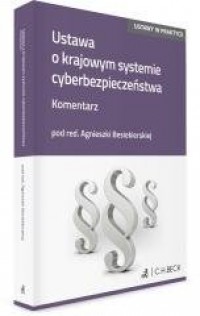 Ustawa o krajowym systemie cyberbezpieczeństwa - okładka książki