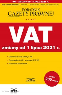 VAT zmiany od 1 lipca 2021. Podatki-Przewodnik - okładka książki