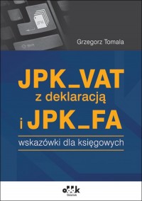 JPK_VAT z deklaracją i JPK_FA - okładka książki