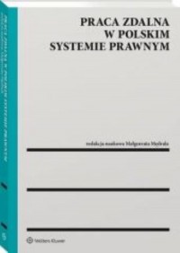 Praca zdalna w polskim systemie - okładka książki