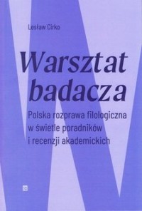 Warsztat badacza. Polska rozprawa - okładka książki