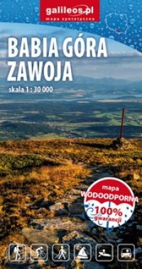 Babia Góra i Zawoja. Mapa turystyczna, - okładka książki