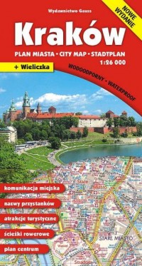 Kraków. Plan miasta 1:26000 (wodoodporny) - okładka książki