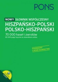 Nowy słownik współczesny hiszpańsko-polski, - okładka podręcznika
