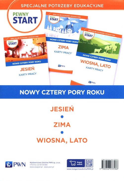 Pewny Start. Nowe Cztery Pory Roku. Jesień. Zima. Wiosn. Lato. Karty ...