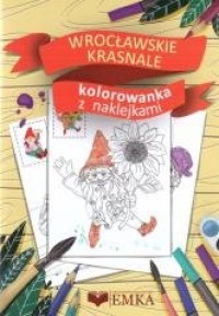 Wrocławskie krasnale. Kolorowanka - okładka książki