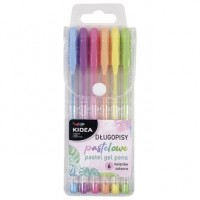 Długopisy Kidea pastelowe 6 kolorów - zdjęcie produktu