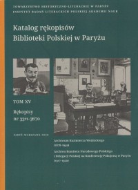 Katalog rękopisów Biblioteki Polskiej - okładka książki