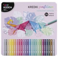 Kredki trójkątne 24 kolory KIDEA - zdjęcie produktu