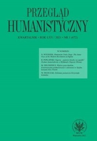 Przegląd Humanistyczny 2021/01 - okładka książki