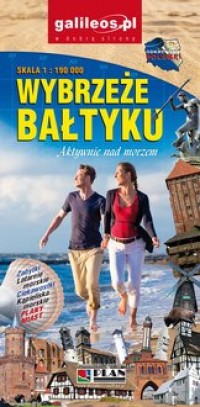Wybrzeże Bałtyku skala 1:190 000 - okładka książki