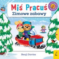 Miś Pracuś Zimowe zabawy - okładka książki