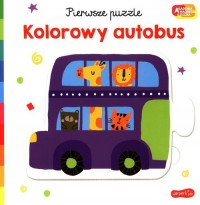 Pierwsze puzzle. Kolorowy autobus - okładka książki